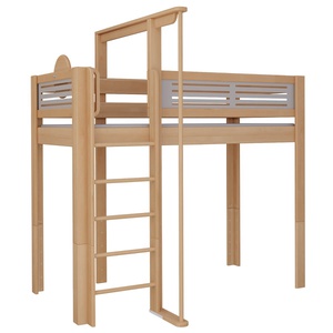 Hochbett Tatü Kletterstange DELUXE de Breuyn natürlich-grau