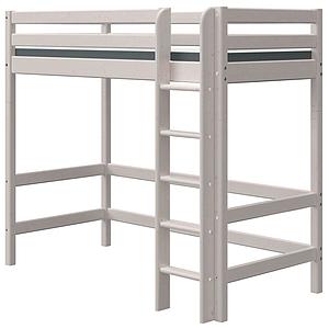 Hochbett XL 90x200cm gerade Leiter CLASSIC Flexa grey washed