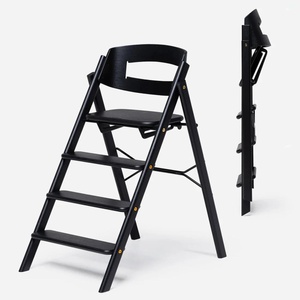 Hochstuhl aus natürlicher Eiche KLAPP Kaos schwarzer