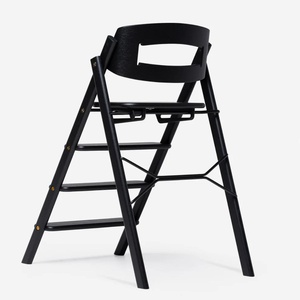 Hochstuhl aus natürlicher Eiche KLAPP Kaos schwarzer