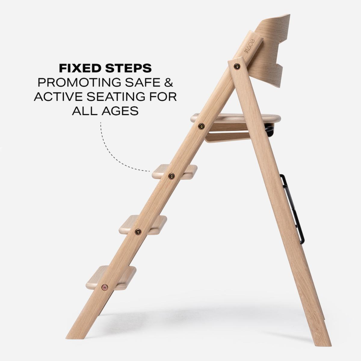 Hochstuhl aus natürlicher Eiche KLAPP Kaos