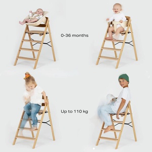 Hochstuhl aus natürlicher Eiche KLAPP Kaos