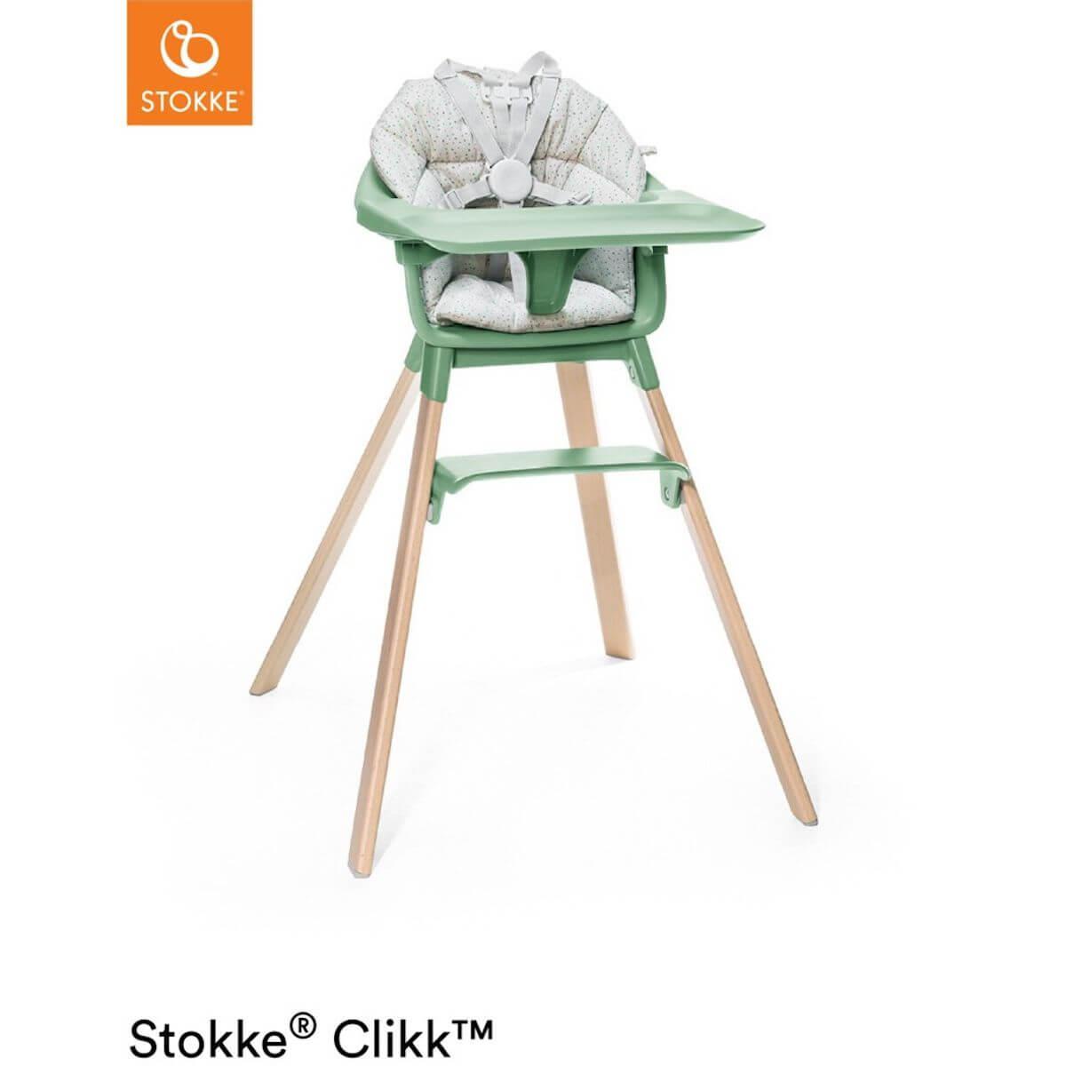 Hochstuhl CLIKK™ Stokke grüner Klee