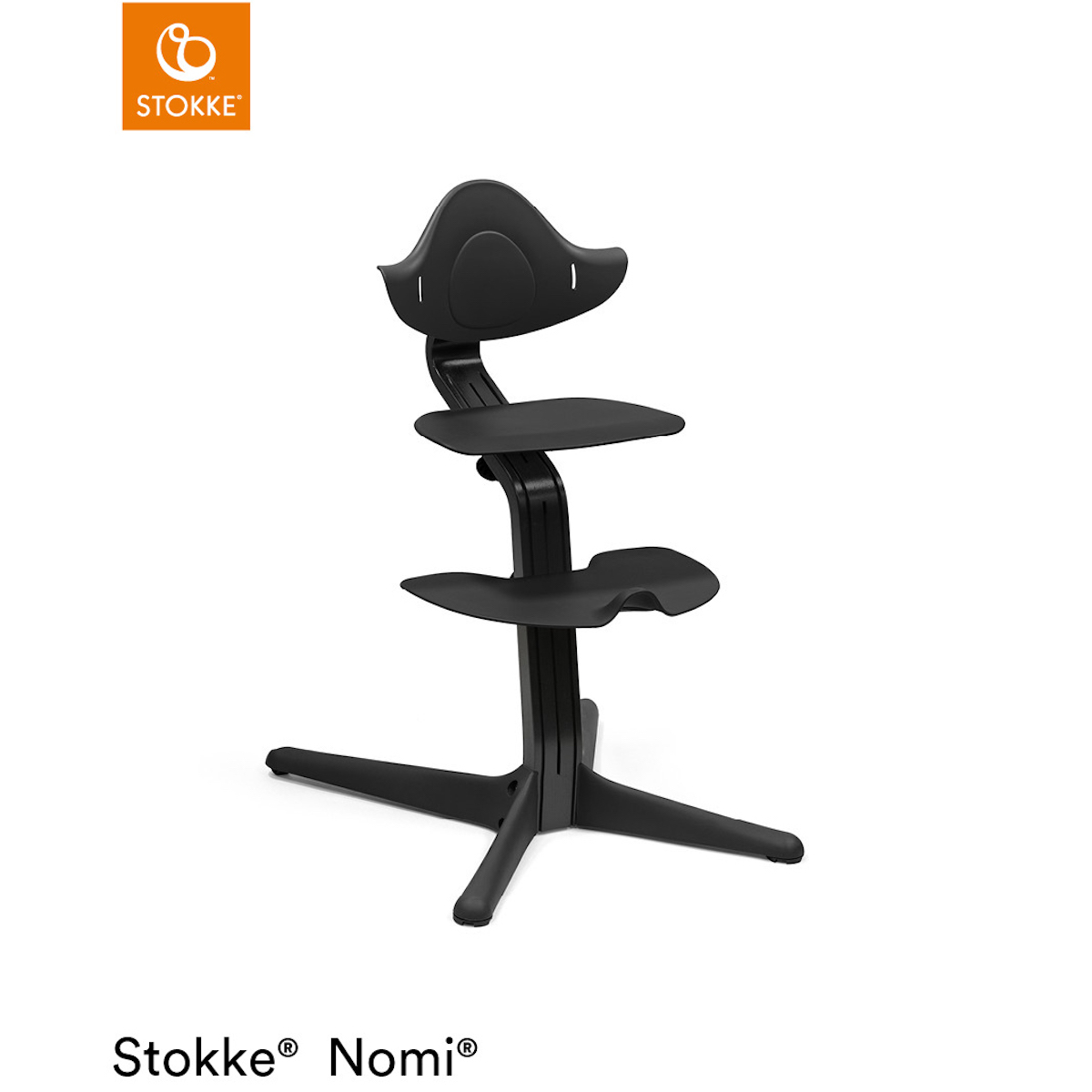 Hochstuhl NOMI Stokke schwarz-schwarz