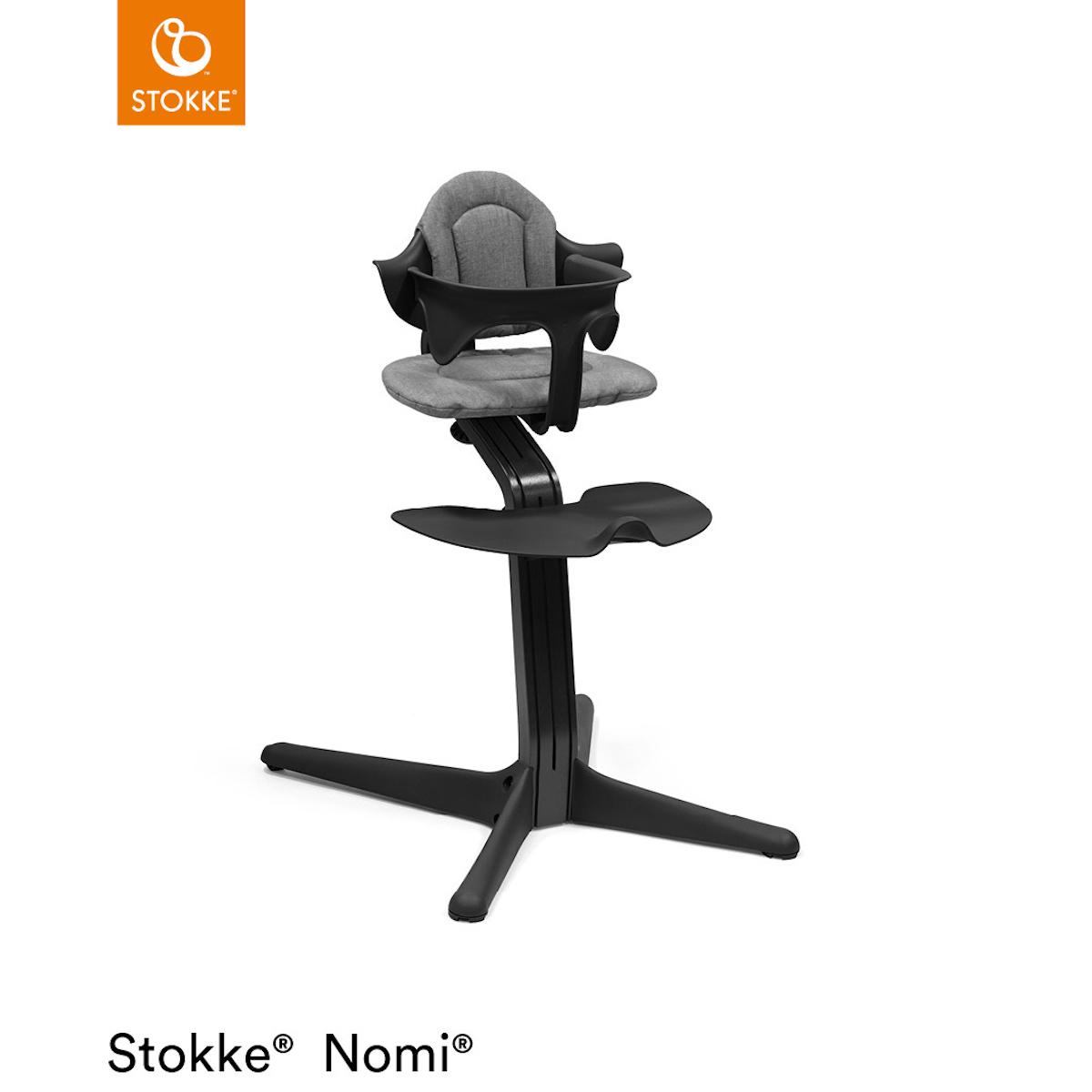Hochstuhl NOMI Stokke schwarz-schwarz