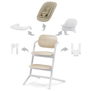 Hochstuhl Set LEMO 3in1 Cybex Sand White