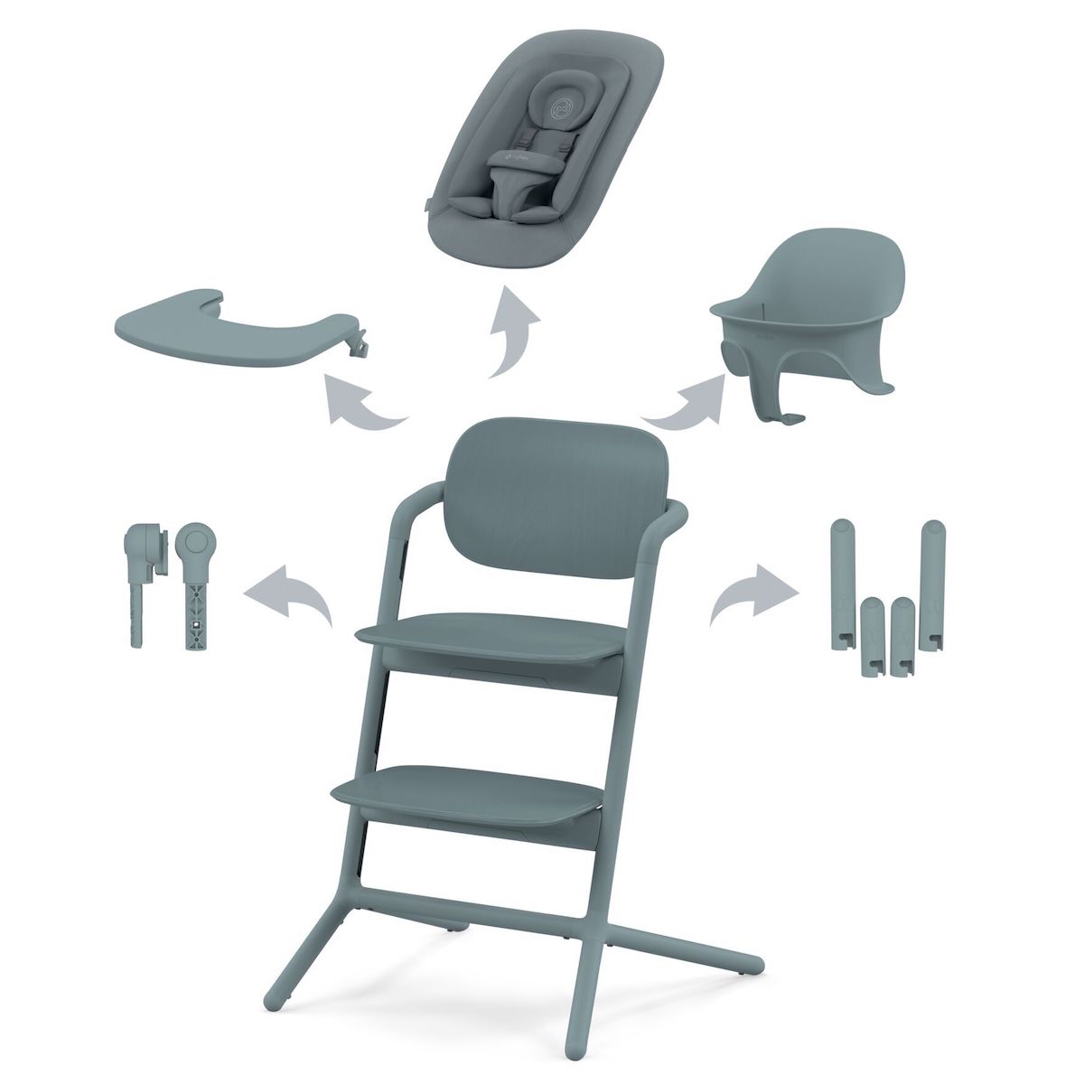 Hochstuhl Set LEMO 3in1 Cybex Stone Blue