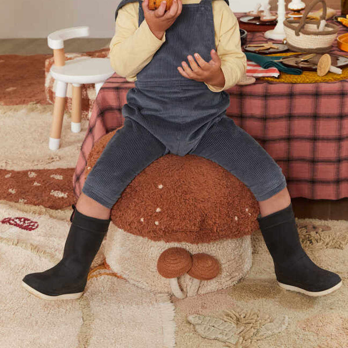 Hocker 35xØ45cm BOLETUS Lorena Canals Natural