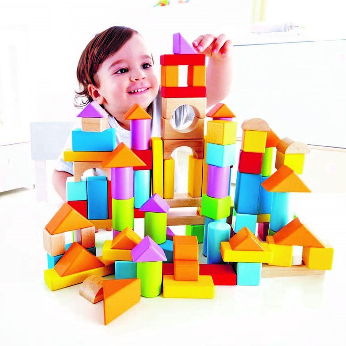 Holzbausteine 100 Teile Hape