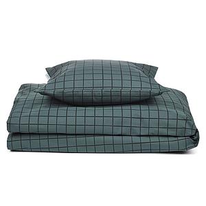 Housse de couette 100x140cm INGEBORG Liewood Check-whale blue