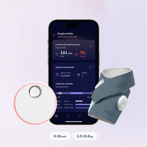 Intelligentes Babyüberwachungssystem DREAM SOCK Owlet bedtime blue