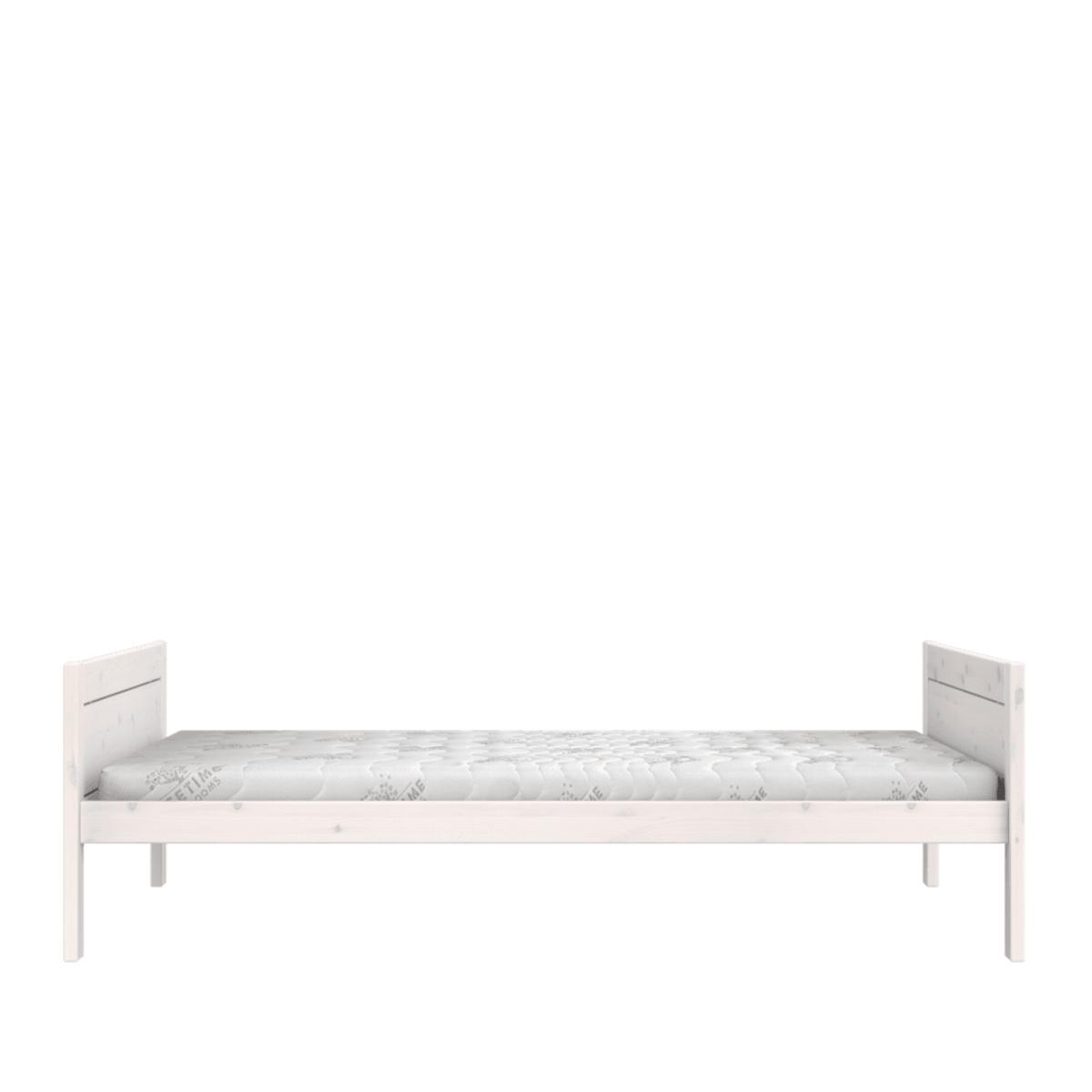 Jugendbett mit Deluxe Lattenrost 140x200cm Lifetime whitewash