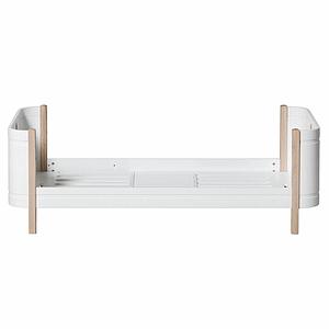 Juniorbett 68x162cm WOOD MINI+ Oliver Furniture Weiß-Eiche