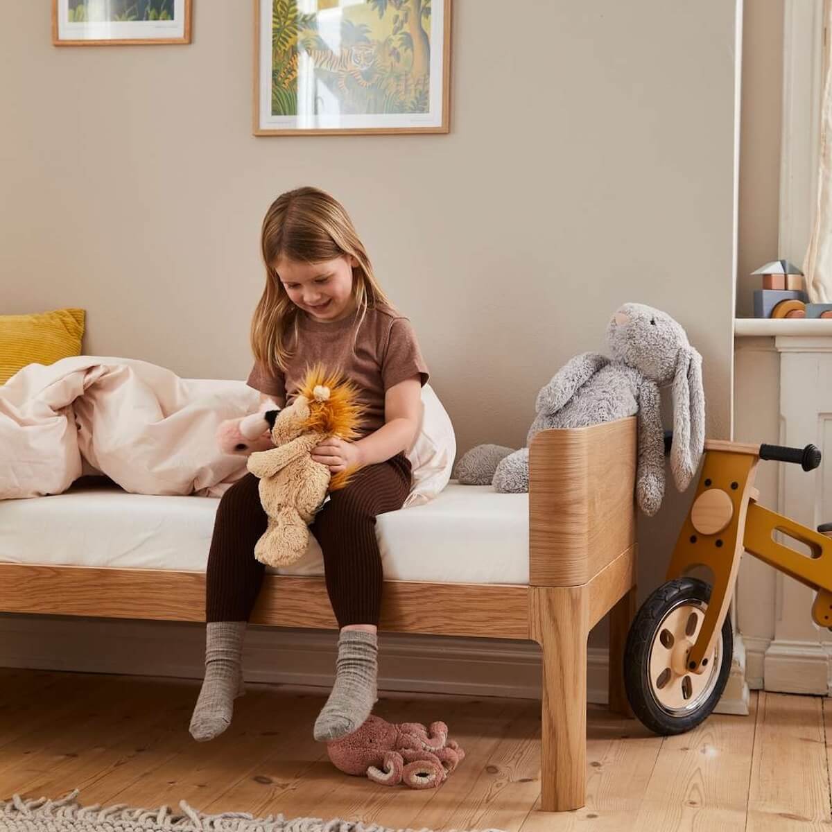 Juniorbett 70x150cm NOVA Flexa Cream Eiche