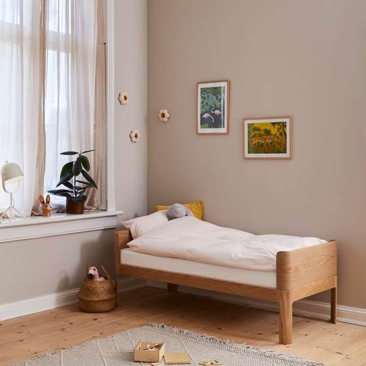 Juniorbett 70x150cm NOVA Flexa Cream Eiche