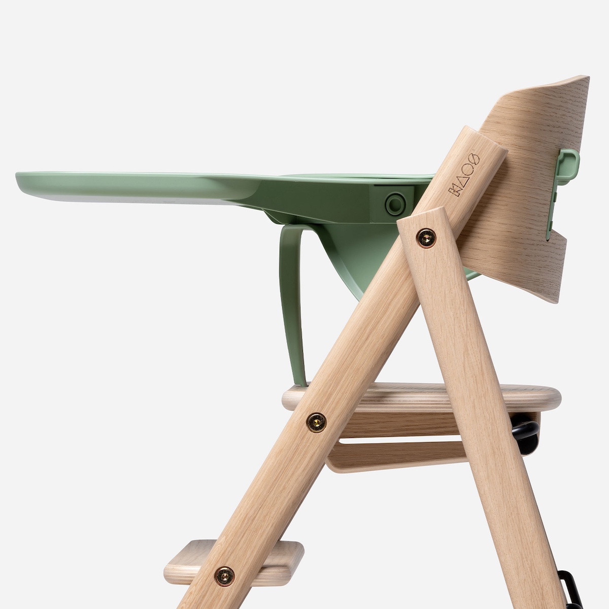 KAOS Klapp – grünes Tablett aus recyceltem Kunststoff