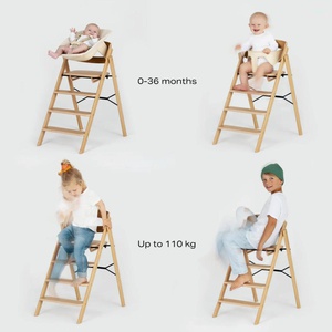 KAOS Klapp Hochstuhl aus naturbelassener Buche