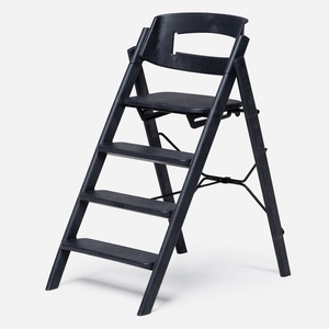 KAOS Klapp Hochstuhl aus recyceltem Kunststoff in Anthrazitschwarz