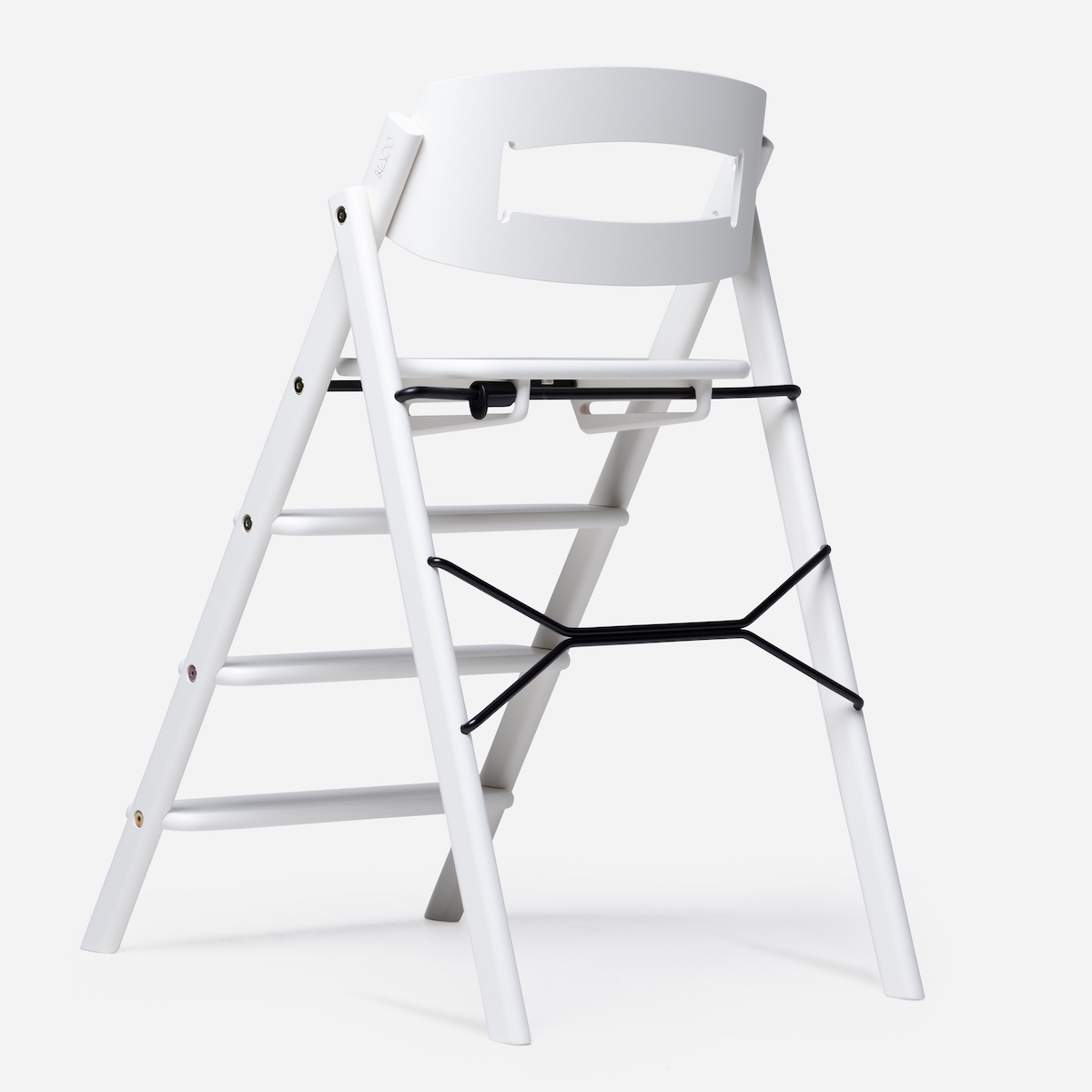 KAOS Klapp Hochstuhl aus weißer Buche