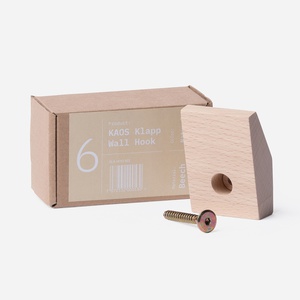 KAOS Klapp Wandhaken aus Naturbuche