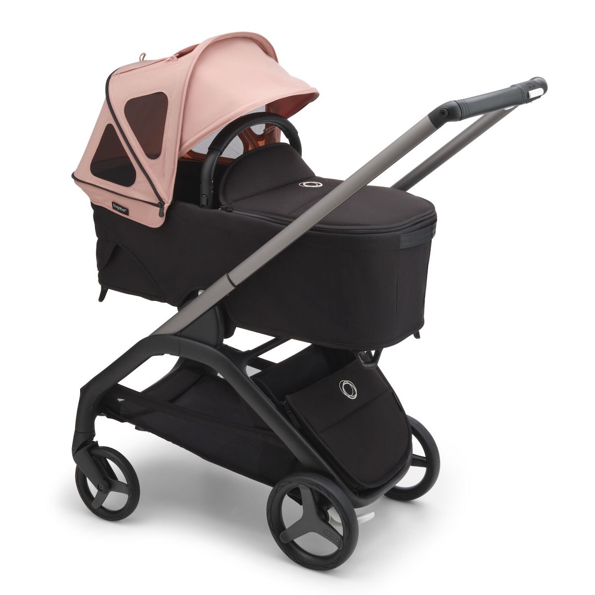 Kappe am Fenster Bugaboo Libelle rosa amanecer