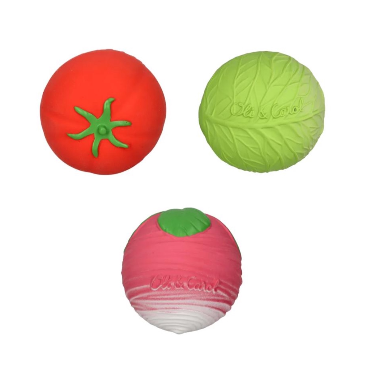 Kauspielzeug Gemüsesalat-Sensory-Ball Oli and Carol