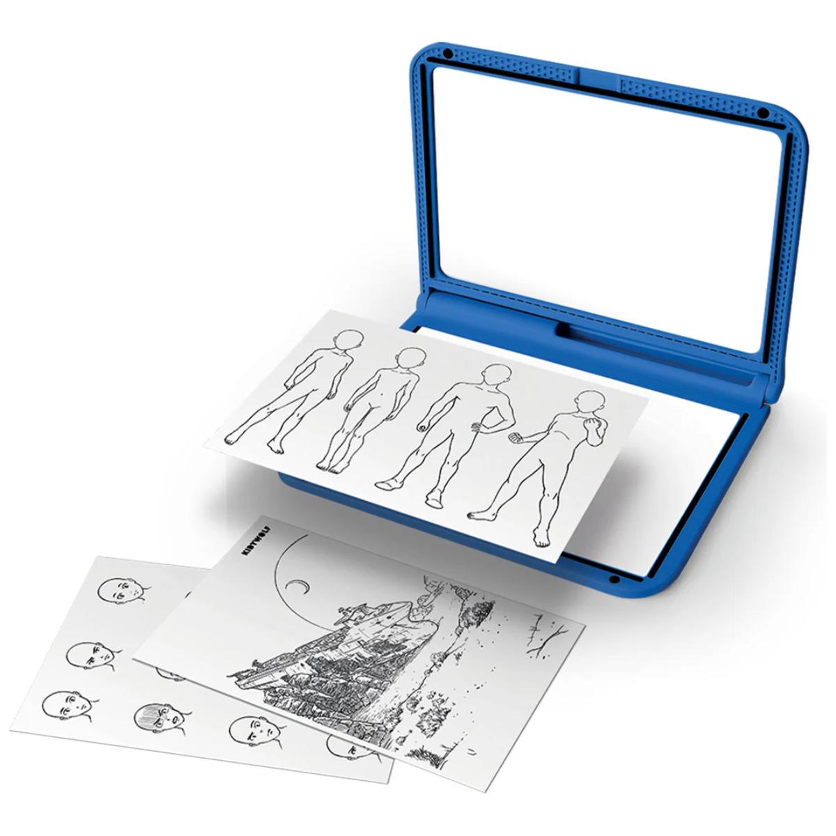 Kidydraw-pro A4 light table 2in1 Kidywolf Blue