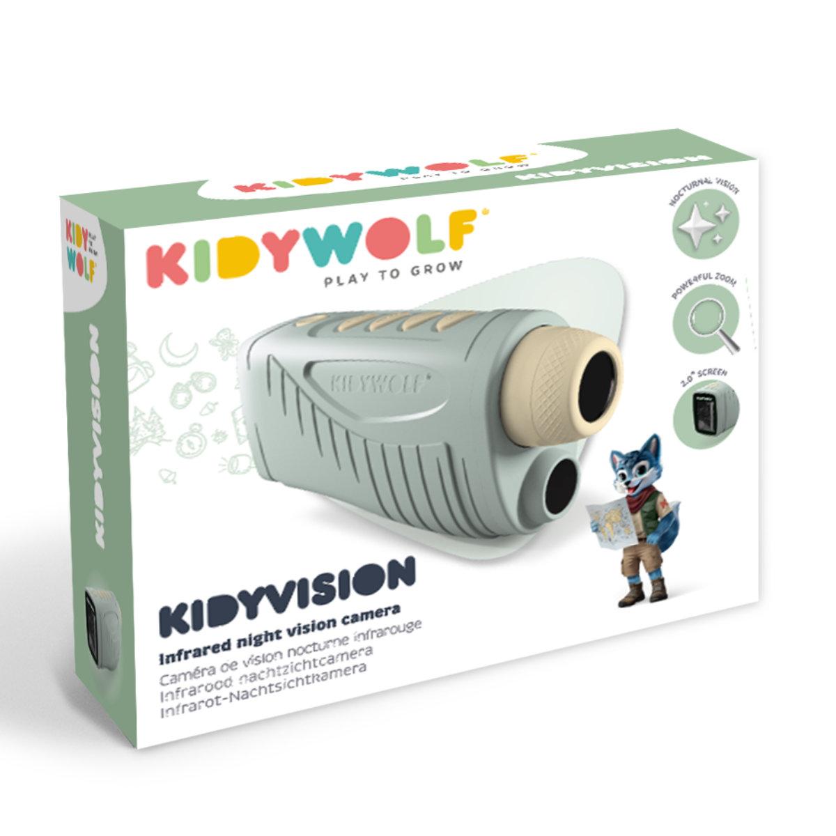 Kidyvision night vision monocular camera (70m) photo function color/IR screen micro SD slot rechargeable battery Kidywolf