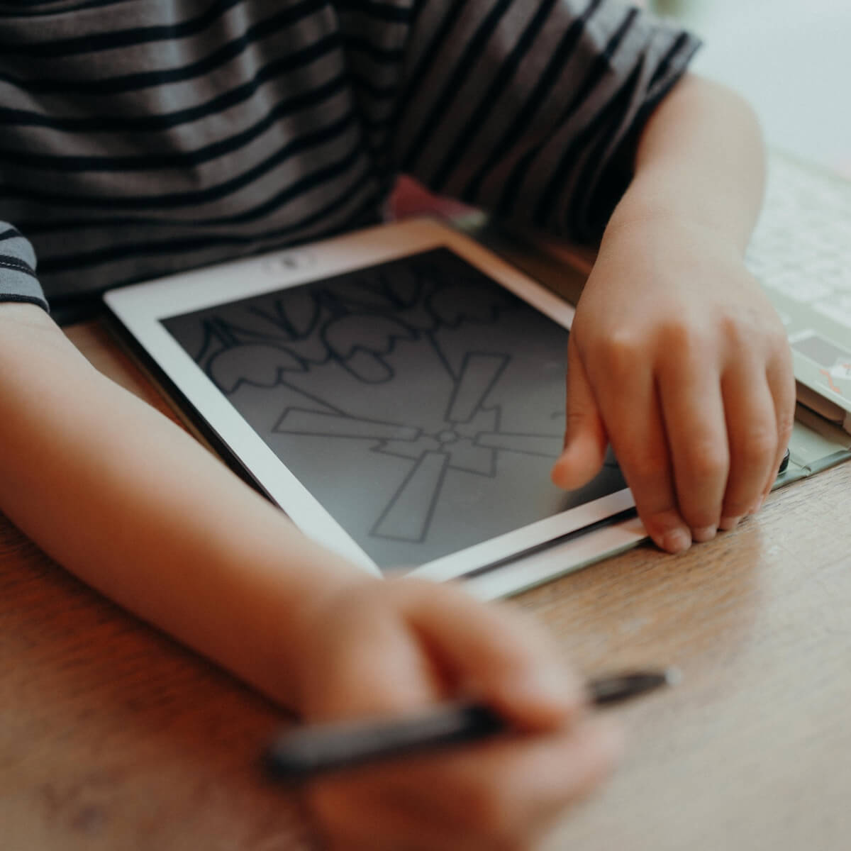 Kidywolf Kidydraw-mini ist ein tragbares Zeichentablett mit Pausenpapier. Dieses Buch enthält 30 Zeichnungen und 1 LCD-Bildschirm. 