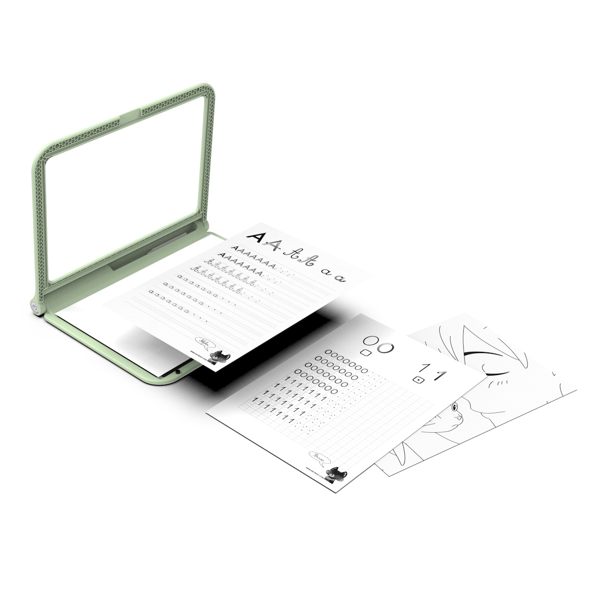 Kidywolf Kidydraw-pro A4 light table 2in1 Green