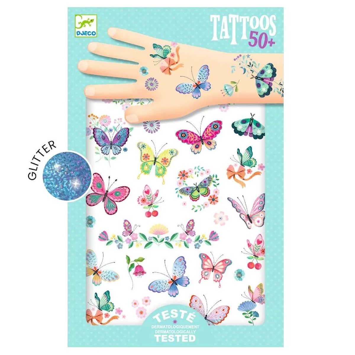 Kinder Tattoos Schmetterling Djeco