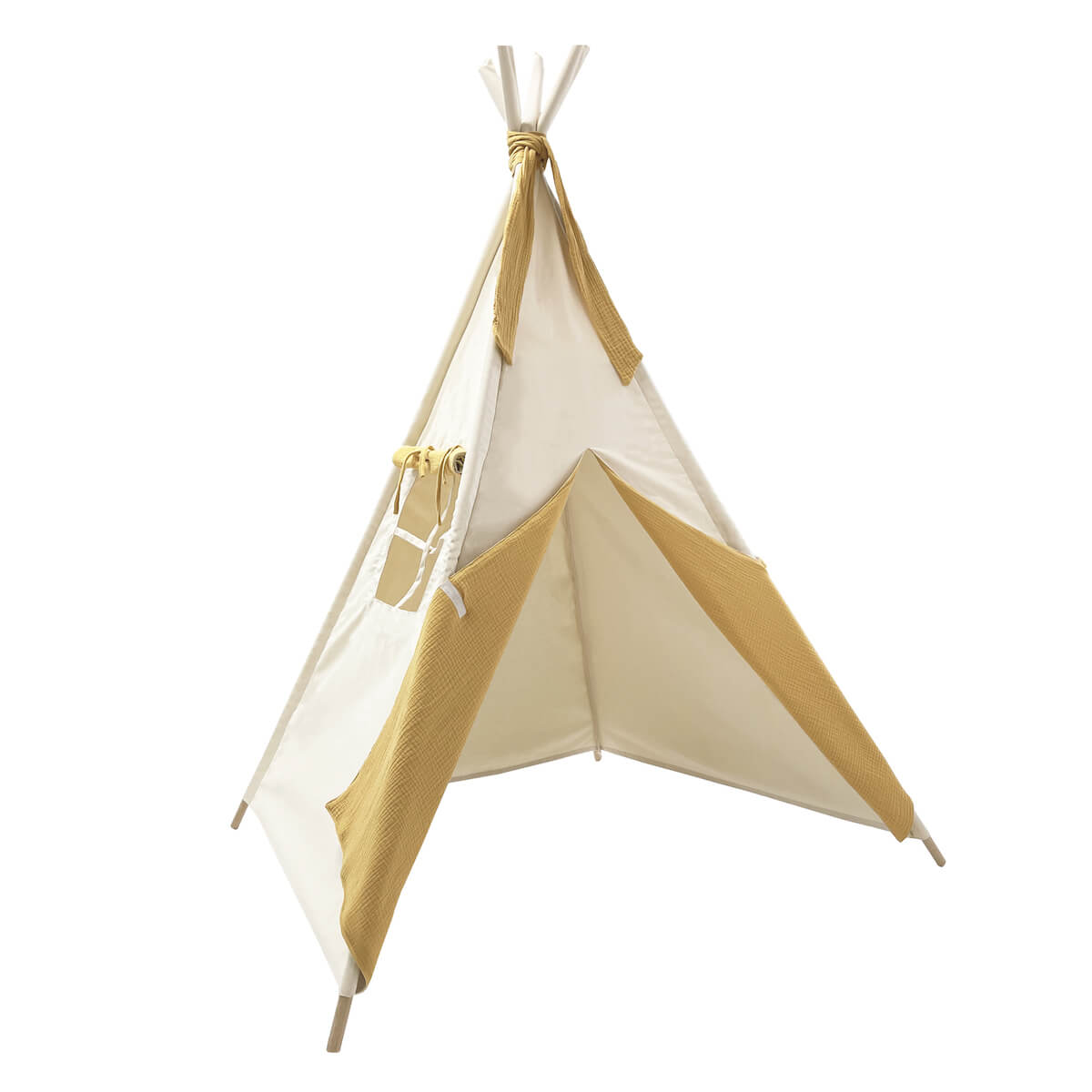 Kinder Tipi BOBBLE beige-senf