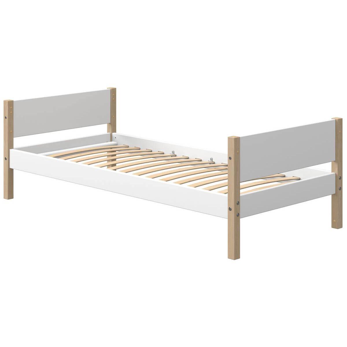 Kinderbett 200x90cm NOR Flexa Eiche-weiß