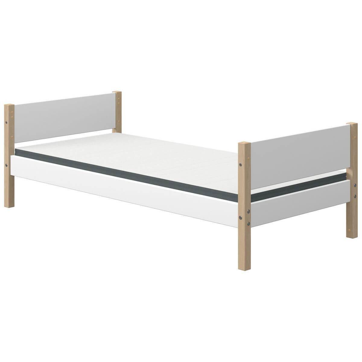 Kinderbett 200x90cm NOR Flexa Eiche-weiß