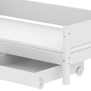 Kinderbett 90x200cm 2 Schubladen WHITE Flexa weiß