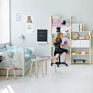 Kinderbett 90x200cm Ausziehbett WHITE Flexa weiß