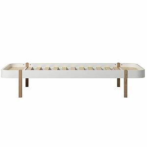 Kinderbett 90x200cm WOOD LOUNGER Oliver Furniture weiß-Eiche