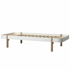 Kinderbett 90x200cm WOOD LOUNGER Oliver Furniture weiß-Eiche