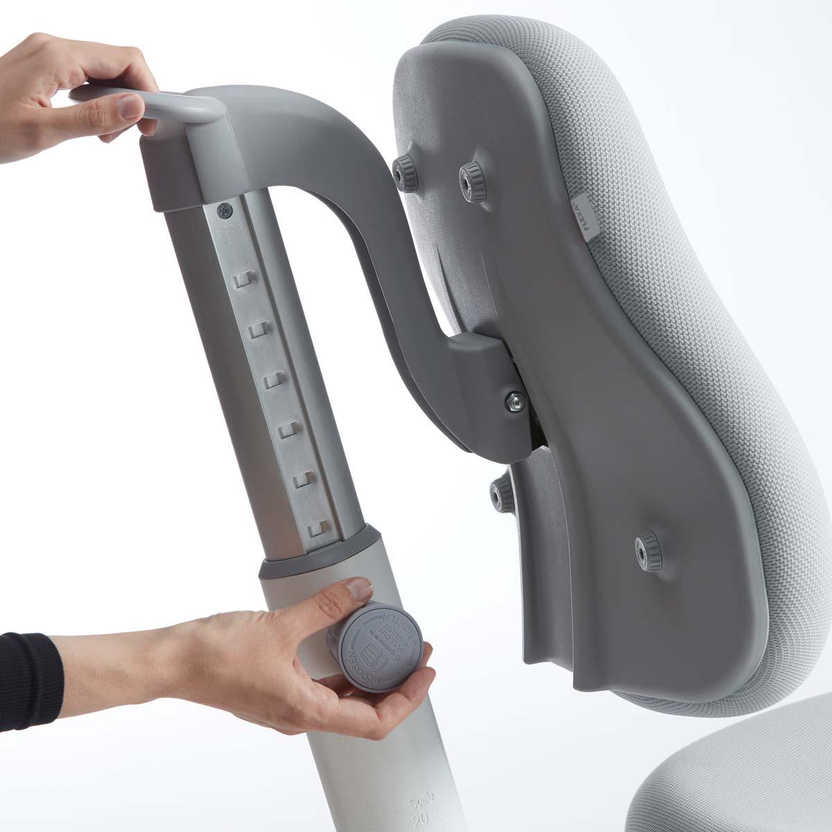 Kinderdrehstuhl 7-12Y VERTO Flexa light grey