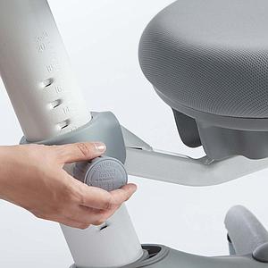 Kinderdrehstuhl 7-12Y VERTO Flexa light grey