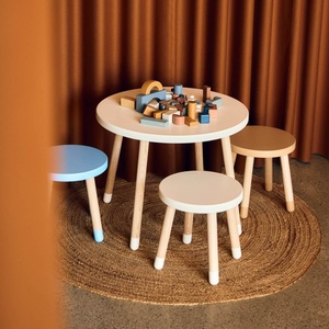 Kinderhocker 30cm DOTS Flexa Esche-blue skies