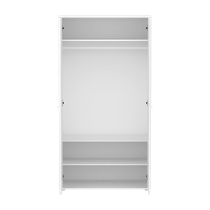 Kinderschrank 2 Türen Rillen SAGA FLEXA weiß