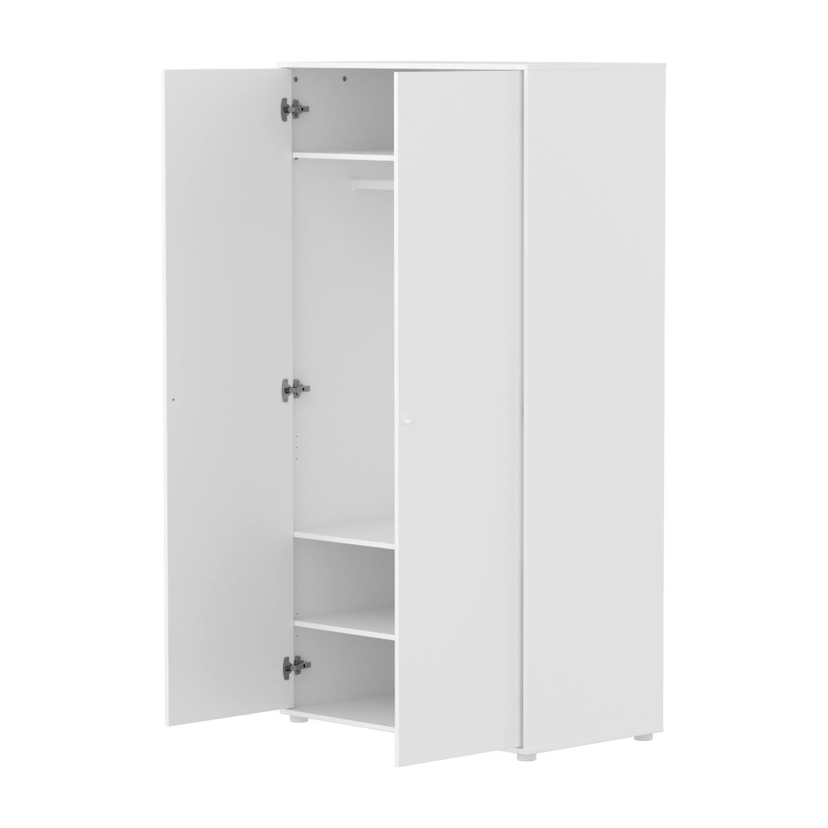 Kinderschrank 2-türig SAGA FLEXA weiß