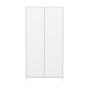 Kinderschrank mit 2 Türen und Fußteil SAGA FLEXA blanc