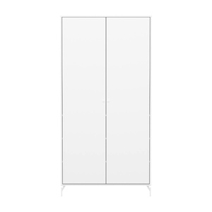 Kinderschrank mit 2 Türen und Fußteil SAGA FLEXA blanc