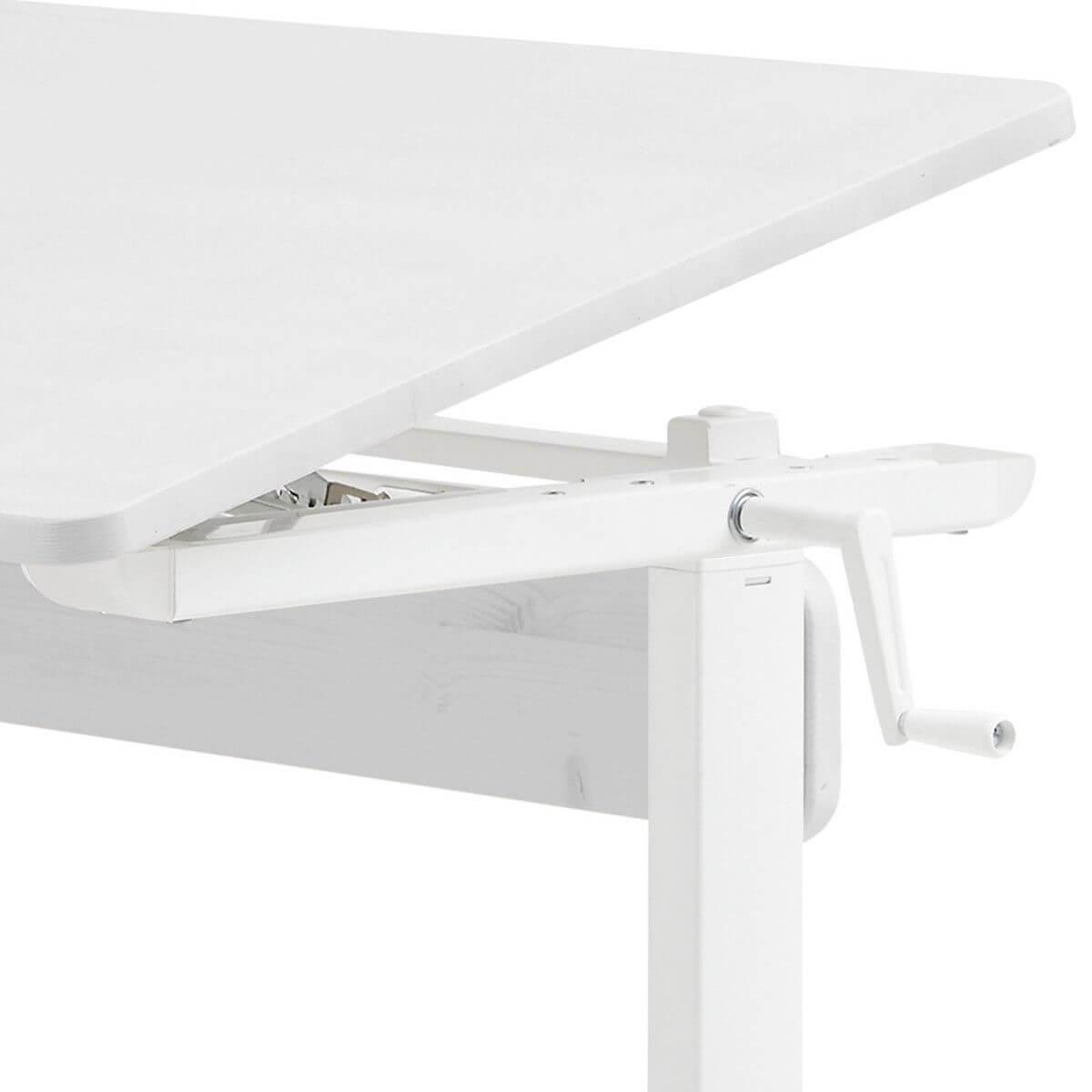 Kinderschreibtisch höhenverstellbar Flexa white wash 