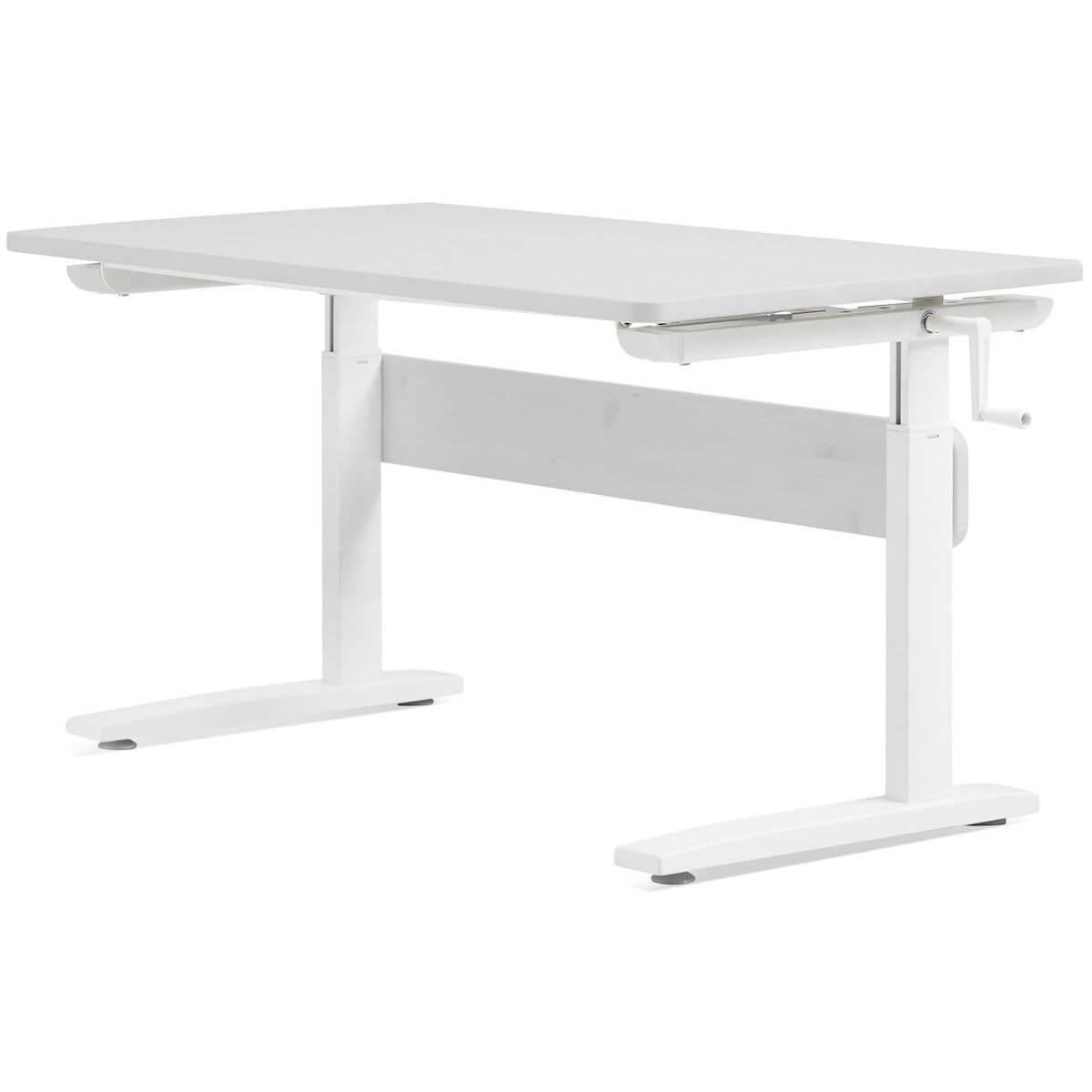 Kinderschreibtisch höhenverstellbar Flexa white wash 