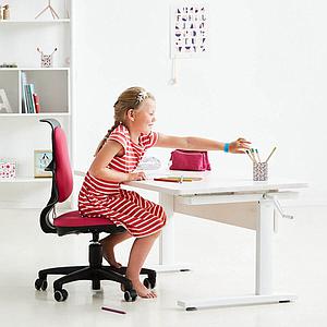 Kinderschreibtisch höhenverstellbar Flexa white wash 