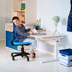 Kinderschreibtisch höhenverstellbar Flexa white wash 