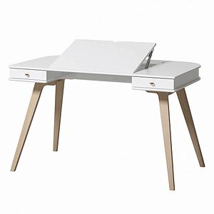 Kinderschreibtisch-Stuhl 72,6 cm WOOD Oliver Furniture weiß-Eiche